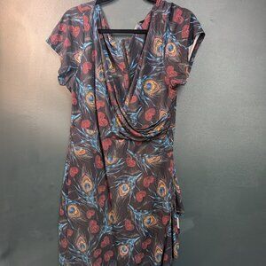 Peacock and Sweetheart Wiggle Dress